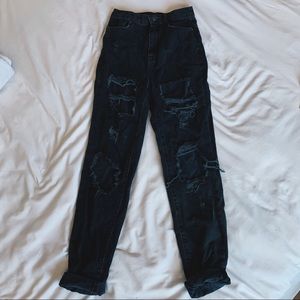 BDG High Waisted Distressed 80s/90s Mom Jeans